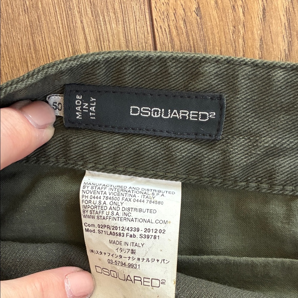 DSQUARED metallic olive green Jean | 34x33 - Picture 2 of 9